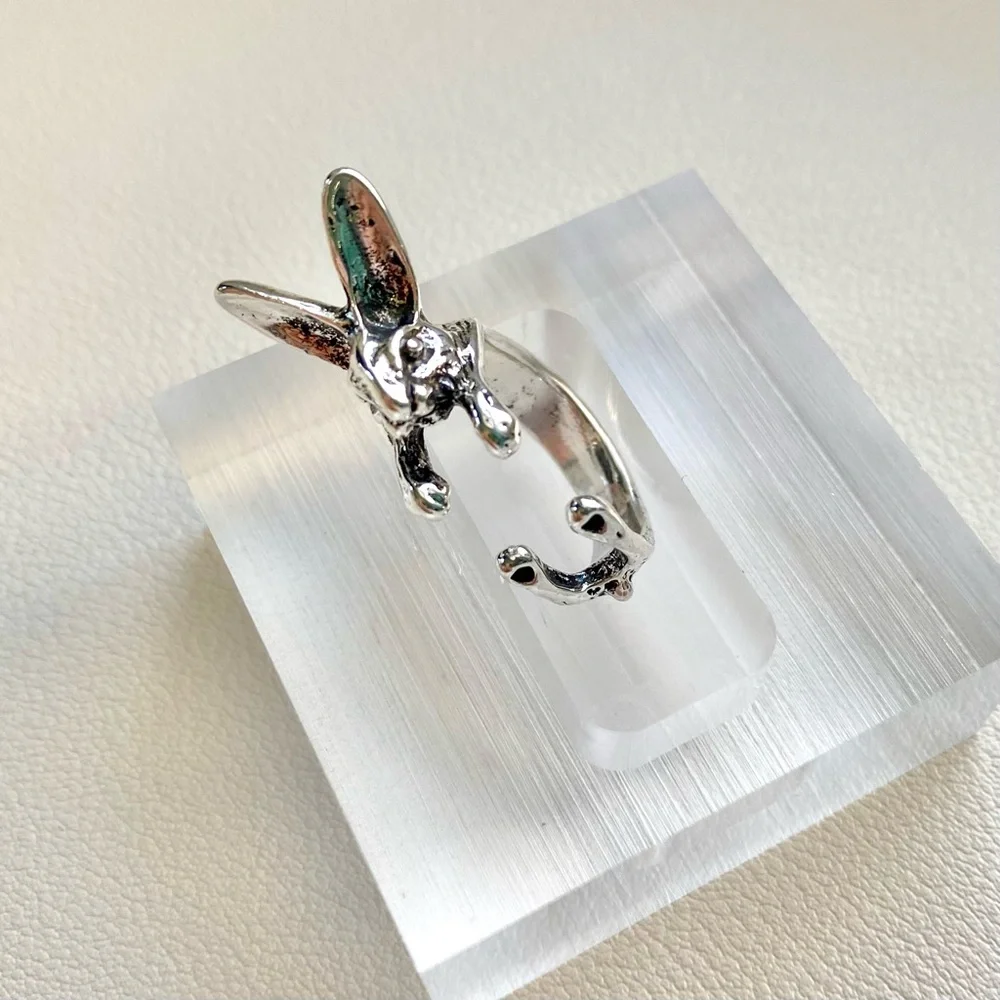 Silver Bunny Ring